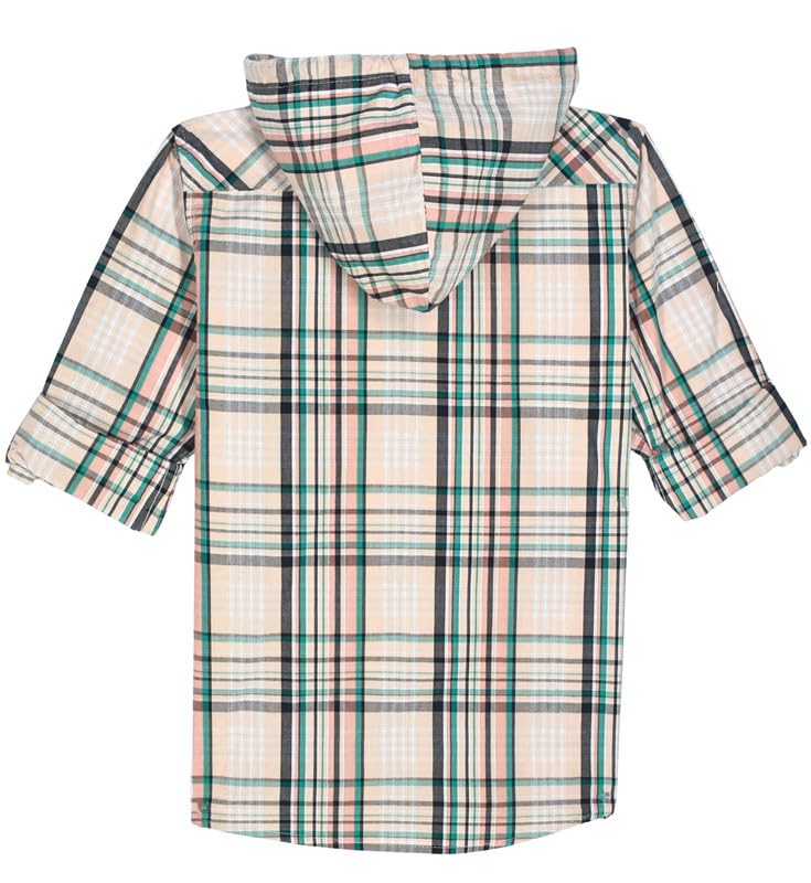CAVIO Boys Cotton Checks Full Sleeve Hooded Shirt and T-Shirt - Image 3